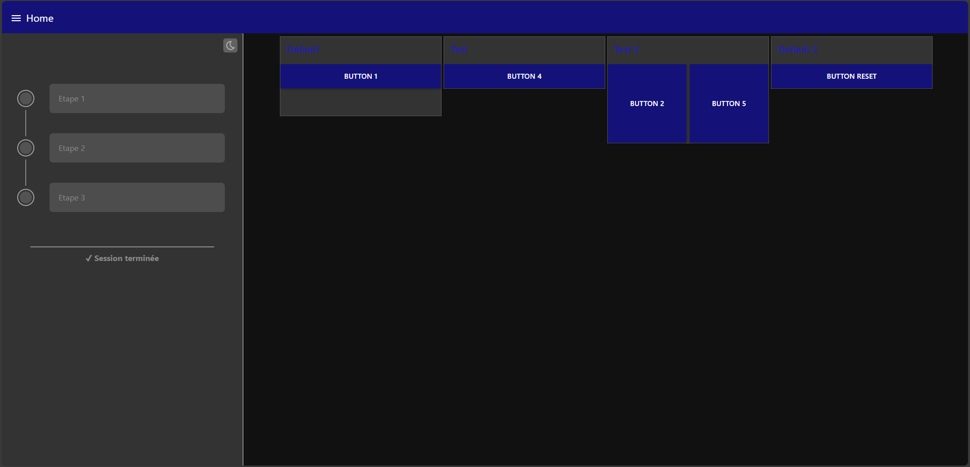 Aperçu Dashboard
